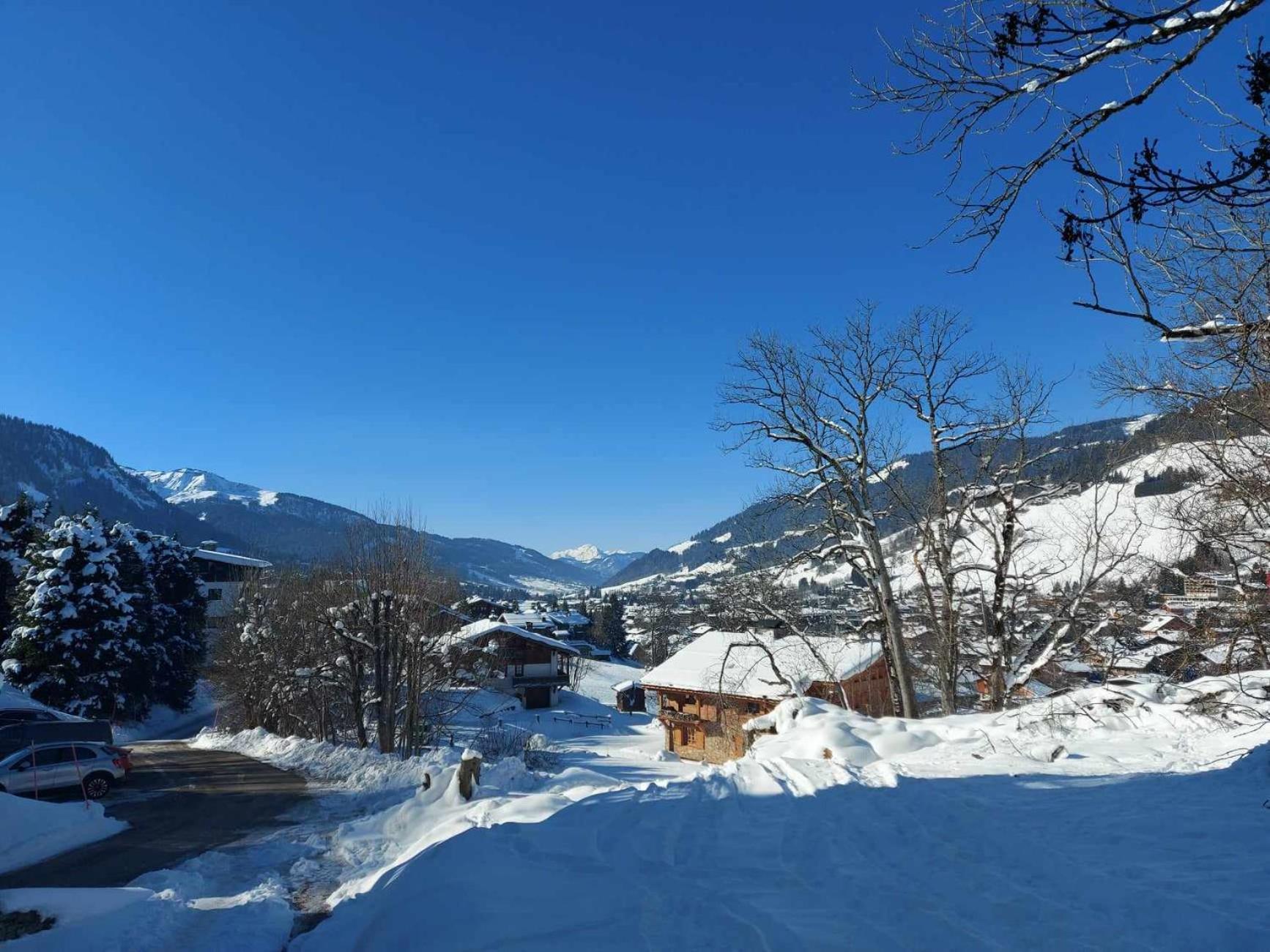 Logement A Megeve Avec Jardin Exterior foto