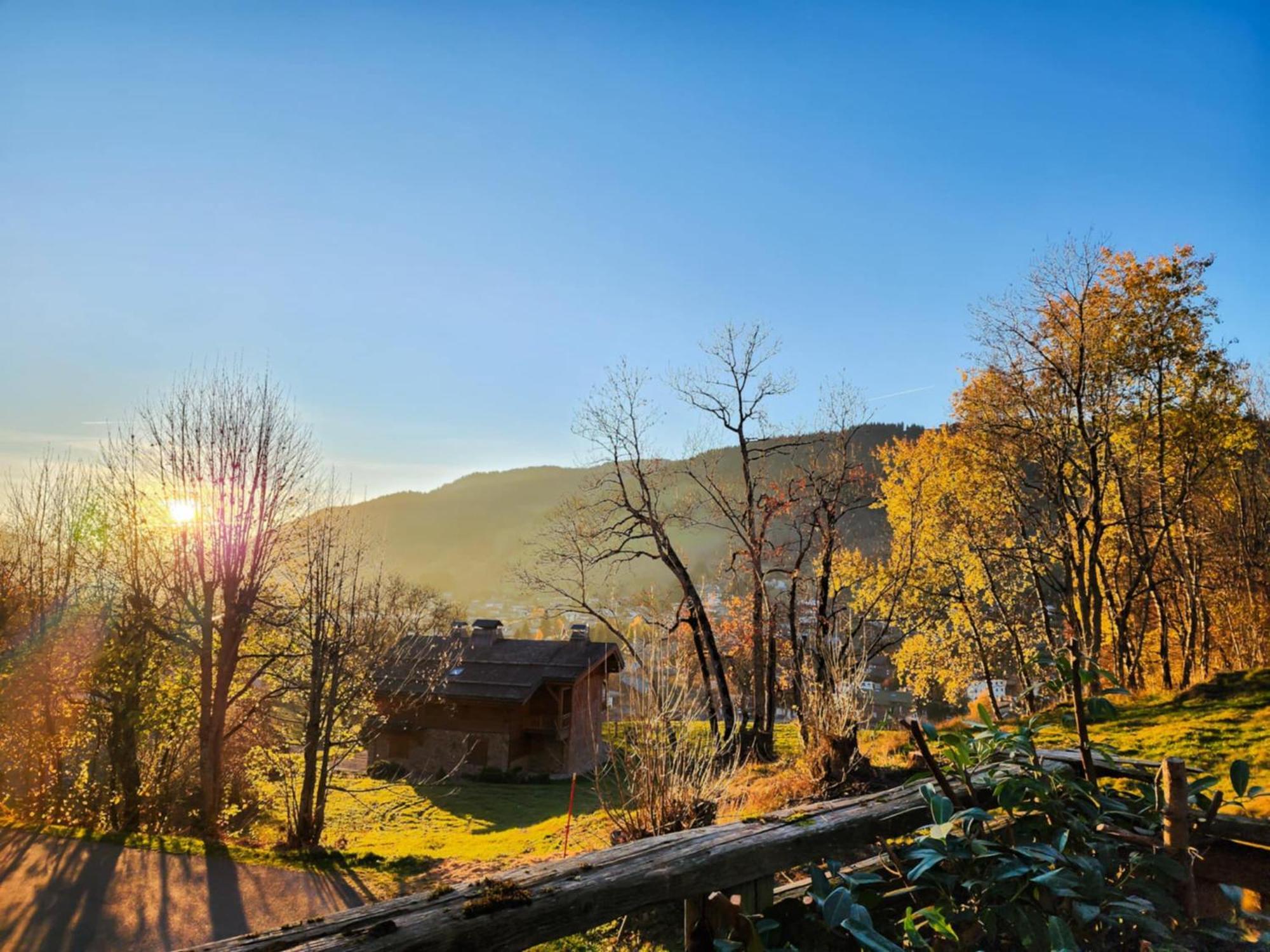 Logement A Megeve Avec Jardin Exterior foto